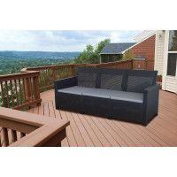 Диван трехместный Adriano Basegi 3 темно-серый купить в Минске Диван трехместный Adriano Basegi 3 темно-серый купить в Минске