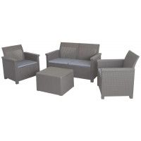 Набор садовой мебели Adriano Basegi (диван, два кресла и столик) капучино Набор садовой мебели Adriano Basegi (диван, два кресла и столик) капучино