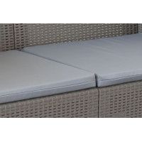 Набор садовой мебели Adriano Basegi (диван, два кресла и столик) капучино купить в Минске