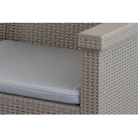 Набор садовой мебели Adriano Basegi (диван, два кресла и столик) капучино купить в Минске