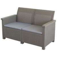 Набор садовой мебели Adriano (Адриано) (диван, 2 кресла, стол) коричневый купить в Минске