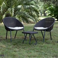 Комплект садовой мебели Andria черный купить в Минске