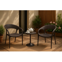 Набор садовой мебели Aprilia (2 кресла) темно-коричневый
