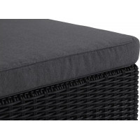 Набор садовой мебели California 3 Seater (трёхместный диван, пуф, столик) графит купить в Минске