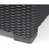 Набор садовой мебели California 3 Seater (трёхместный диван, пуф, столик) графит купить в Минске