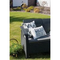 Скамья двухместная CORFU II LOVE SEAT графит купить в Минске