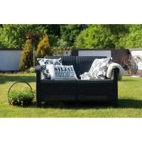Скамья двухместная CORFU II LOVE SEAT графит купить в Минске