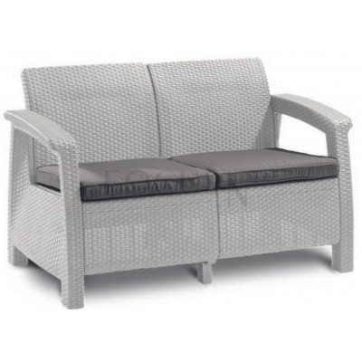 Скамья двухместная CORFU II LOVE SEAT белый купить в Минске