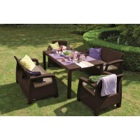 Скамья двухместная CORFU LOVE SEAT коричневый купить в Минске