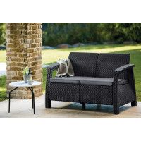 Скамья двухместная CORFU II LOVE SEAT коричневый купить в Минске
