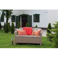 Скамья двухместная CORFU LOVE SEAT капучино купить в Минске