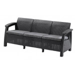 Скамья трехместная CORFU II MAX LOVE SEAT графит
