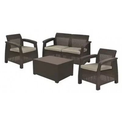 Набор садовой мебели Corfu Set (Корфу Сэт) коричневый купить в Минске