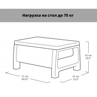 Набор садовой мебели Corfu Set (Корфу Сэт) капучино купить в Минске