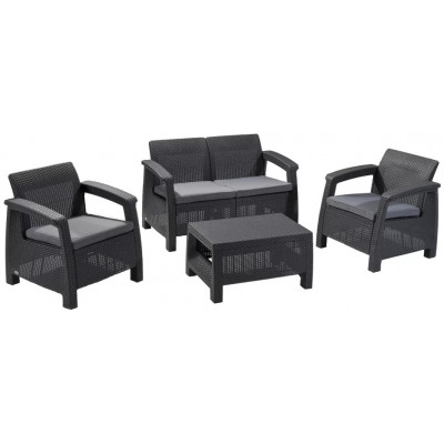 Набор садовой мебели Corfu Set (Корфу Сэт) графит купить в Минске