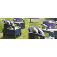 Набор садовой мебели Corfu Set (Корфу Сэт) графит купить в Минске