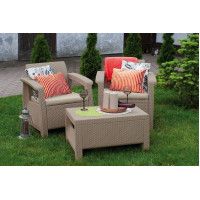 Комплект мебели Corfu Weekend Set капучино купить в Минске Комплект мебели Corfu Weekend Set капучино купить в Минске