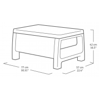 Комплект мебели Corfu Weekend Set графит купить в Минске Комплект мебели Corfu Weekend Set графит купить в Минске