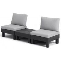 Набор садовой мебели Elements Balcony графит/серый купить в Минске