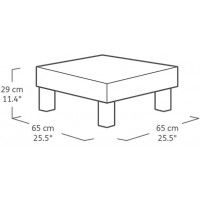 Набор садовой мебели Elements Balcony графит/серый купить в Минске