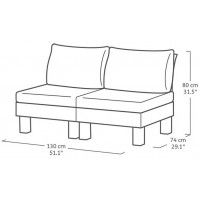 Набор садовой мебели Elements Balcony графит/серый купить в Минске
