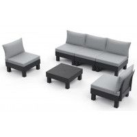 Набор садовой мебели Elements графит/серый Набор садовой мебели Elements графит/серый
