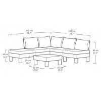Набор садовой мебели Elements графит/серый купить в Минске