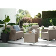 Набор садовой мебели Elodie 2 seater (диван, 2 кресла, стол) капучино купить в Минске