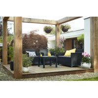 Набор садовой мебели Elodie 2 seater (диван, 2 кресла, стол) графит купить в Минске