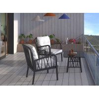 Набор садовой мебели Gala Lounge (диван, два кресла и столик) антрацит купить в Минске