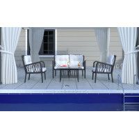 Набор садовой мебели Gala Lounge (диван, два кресла и столик) антрацит купить в Минске