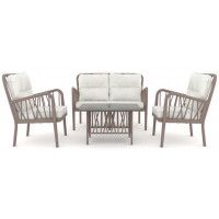 Набор садовой мебели Gala Lounge (диван, два кресла и столик) капучино