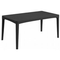 Стол Girona 160х90 см круглый ротанг графит Стол Girona 160х90 см круглый ротанг графит