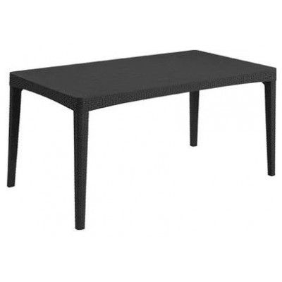 Стол Girona 160х90 см плоский ротанг графит купить в Минске