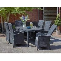 Стол Girona 160х90 см плоский ротанг графит купить в Минске Стол Girona 160х90 см плоский ротанг графит купить в Минске