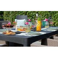 Стол Girona 160х90 см плоский ротанг графит купить в Минске Стол Girona 160х90 см плоский ротанг графит купить в Минске