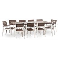 Стол HARMONY EXTENDABLE белый/капучино купить в Минске