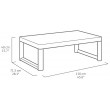 Стол-трансформер Lyon table wicker капучино купить в Минске