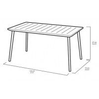 Стол уличный Metal Outdoor черный купить в Минске