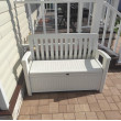 Садовая скамейка Keter Patio Bench белая купить в Минске