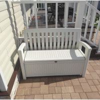 Садовая скамейка Keter Patio Bench белая купить в Минске