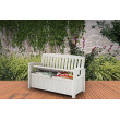 Садовая скамейка Keter Patio Bench белая купить в Минске
