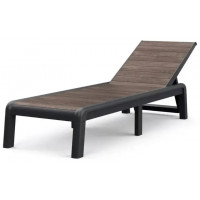 Шезлонг уличный ОРЕХ PORTO SL GRAPHITE