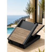Шезлонг уличный ОРЕХ PORTO SL GRAPHITE Шезлонг уличный ОРЕХ PORTO SL GRAPHITE