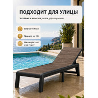 Шезлонг уличный ОРЕХ PORTO SL GRAPHITE Шезлонг уличный ОРЕХ PORTO SL GRAPHITE