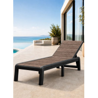 Шезлонг уличный ОРЕХ PORTO SL GRAPHITE Шезлонг уличный ОРЕХ PORTO SL GRAPHITE