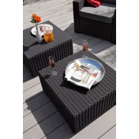 Пластиковый стол California коричневый купить в Минске