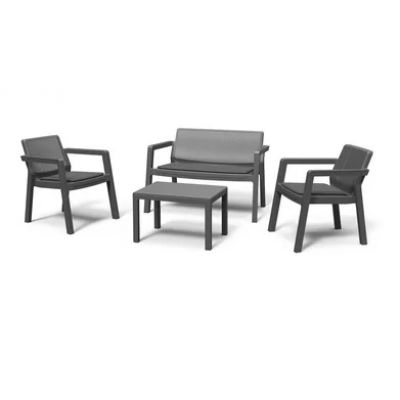 Комплект мебели Emily 2 seater (2х-местный диван, 2 кресла, столик) графит купить в Минске