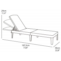 Шезлонг лежак Jaipur коричневый купить в Минске Шезлонг лежак Jaipur коричневый купить в Минске