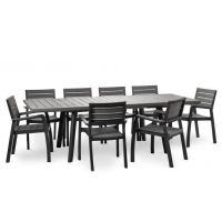 Стол HARMONY EXTENDABLE графит/серый купить в Минске